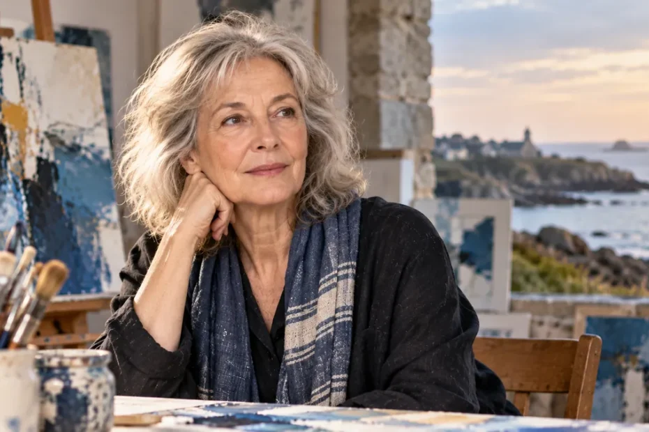 Jeannine Belleguic biography and profile portrait with Breton heritage background